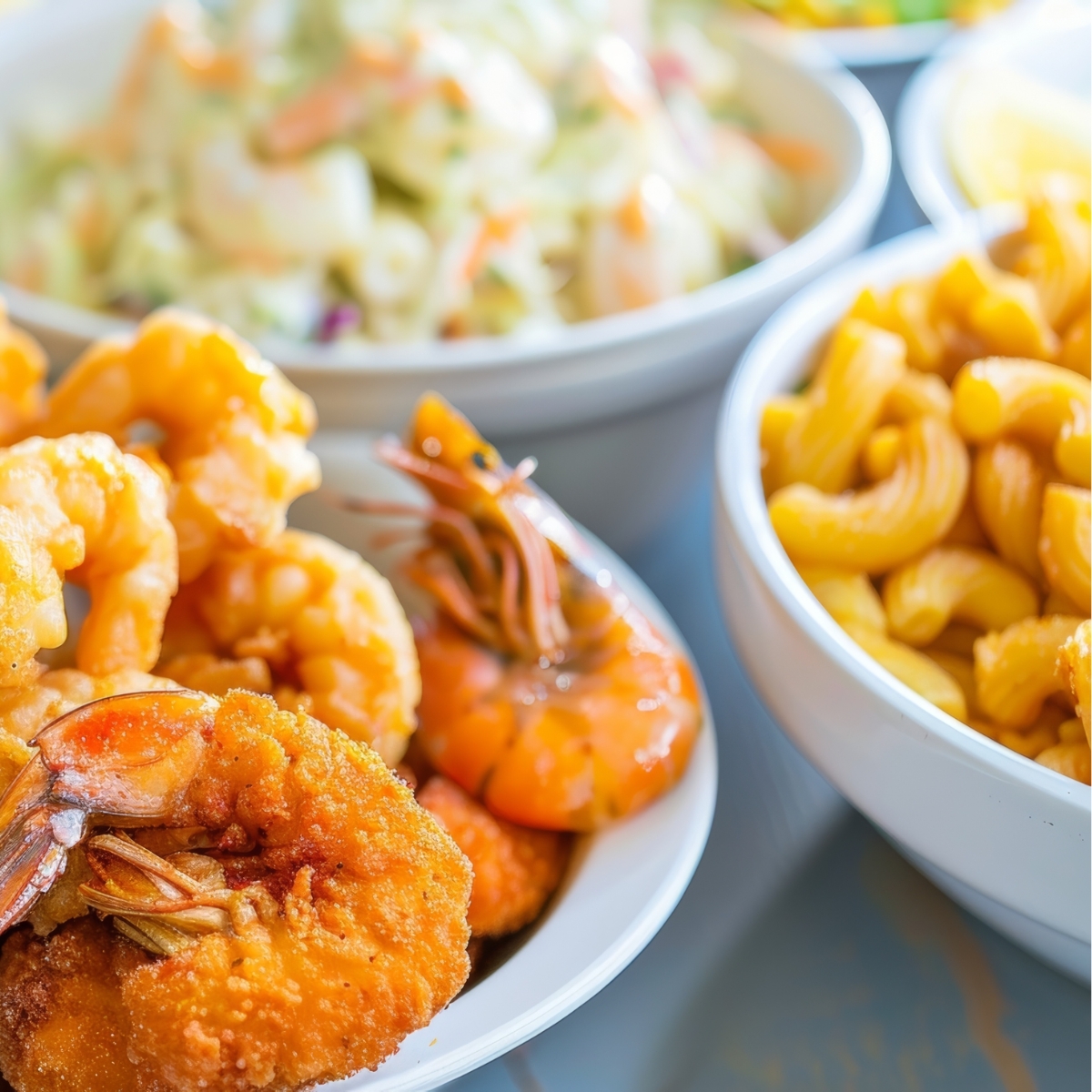 Assortment of Ocean House sides and seafood extras